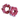 Set of 2 Red Keffiyeh Scrunchie - KUVRD
