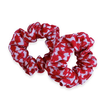 Set of 2 Red Keffiyeh Scrunchie - KUVRD