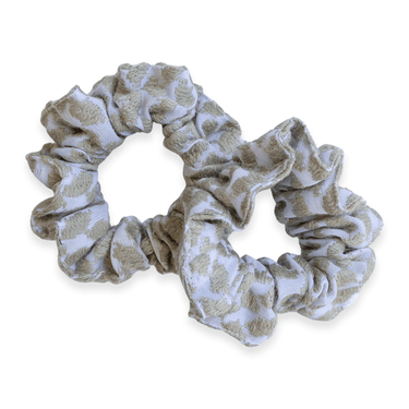 Set of 2 Olive Keffiyeh Scrunchie - KUVRD