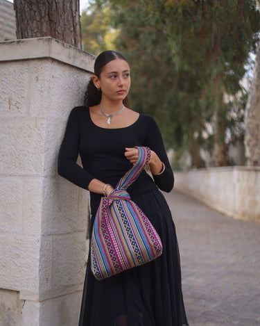 Bedu asymmetrical bucket bag - KUVRD
