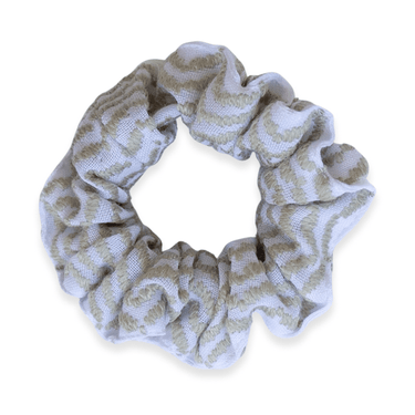 Set of 2 Olive Keffiyeh Scrunchie - KUVRD