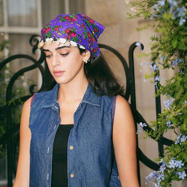 Barauq Purple Falahi Bandana - KUVRD