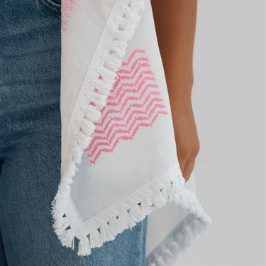 Amaal Pink Keffiyeh Vest - KUVRD