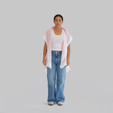 Amaal Pink Keffiyeh Vest - KUVRD