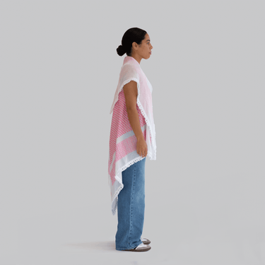 Amaal Pink Keffiyeh Vest - KUVRD