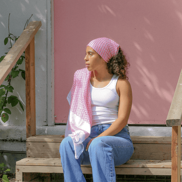 Amaal Pink Keffiyeh Bandana - KUVRD