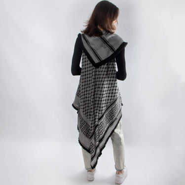 Charcoal Keffiyeh Vest - KUVRD