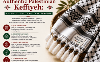 How to Spot an Authentic Palestinian Keffiyeh: A Guide to Quality and Craftsmanship