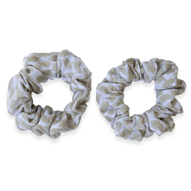 Set of 2 Olive Keffiyeh Scrunchie - KUVRD