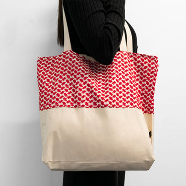 Red Keffiyeh Tote Bag - KUVRD