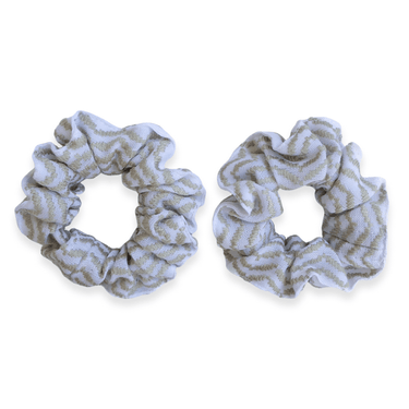 Set of 2 Olive Keffiyeh Scrunchie - KUVRD