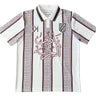KUVRD X FC Palestina Freedom Club Jersey featuring traditional Palestinian design and number 48 in Arabic.