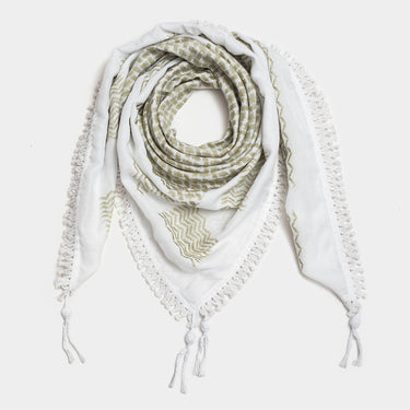 Zaytoun Olive Green Keffiyeh - KUVRD