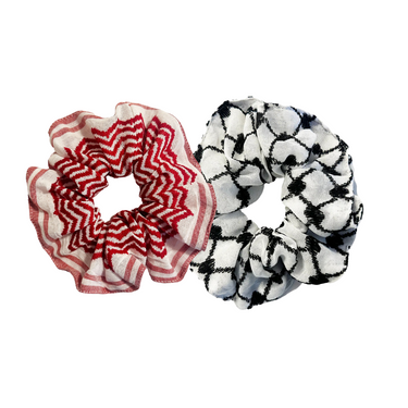 Habibiti Bundle: 2 Keffiyeh Scrunchies