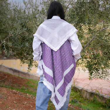 Fig Purple Keffiyeh vest