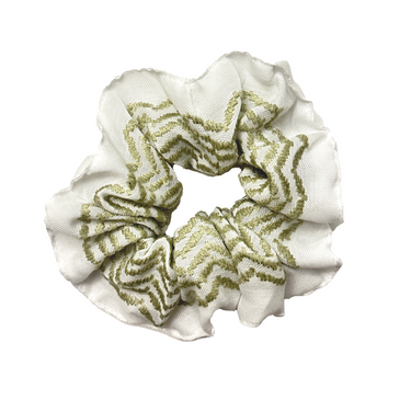 Oversized Olive Keffiyeh Scrunchie