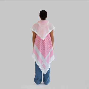 Amaal Pink Keffiyeh Vest