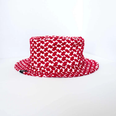 Red Keffiyeh Bucket Hat