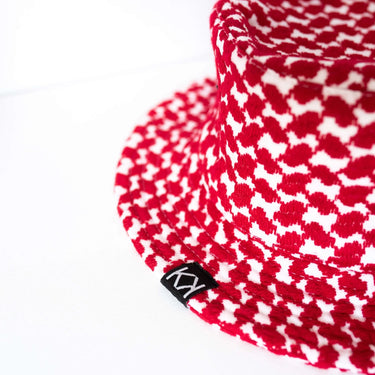Red Keffiyeh Bucket Hat - KUVRD