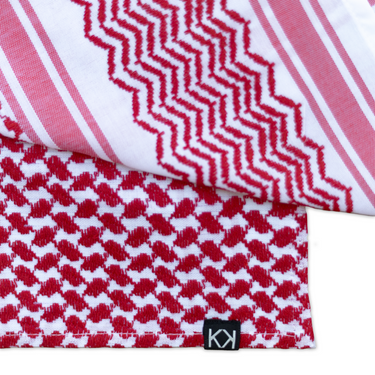 KUVRD Camper Keffiyeh Bandana, styled detail