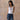 KUVRD Karaz Tatreez Tank with hand-stitched cherry-motif Palestinian embroidery