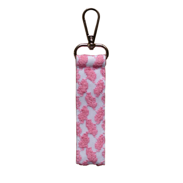 KUVRD Keffiyeh Keychain, close-up of keffiyeh weave