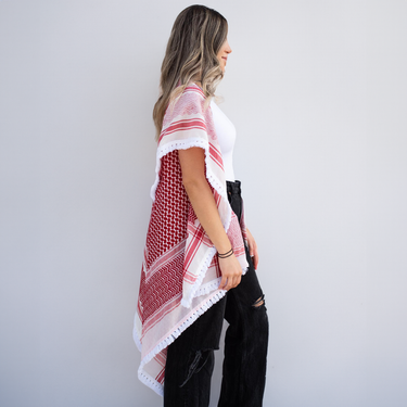 Red Keffiyeh Vest - KUVRD