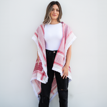 Red Keffiyeh Vest - KUVRD