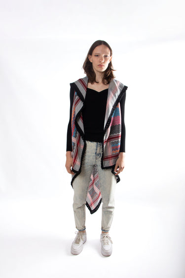 Multi Colour Keffiyeh Vest - KUVRD