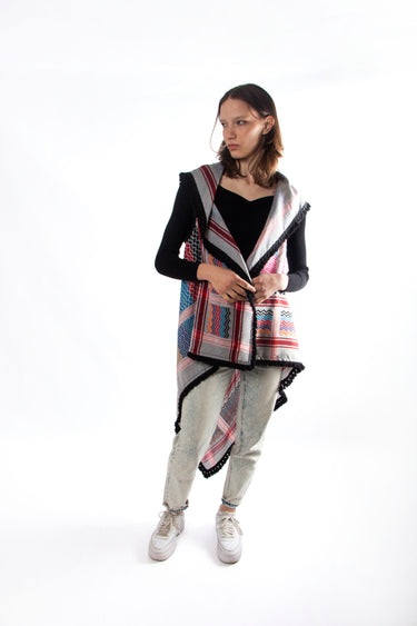 Multi Colour Keffiyeh Vest - KUVRD